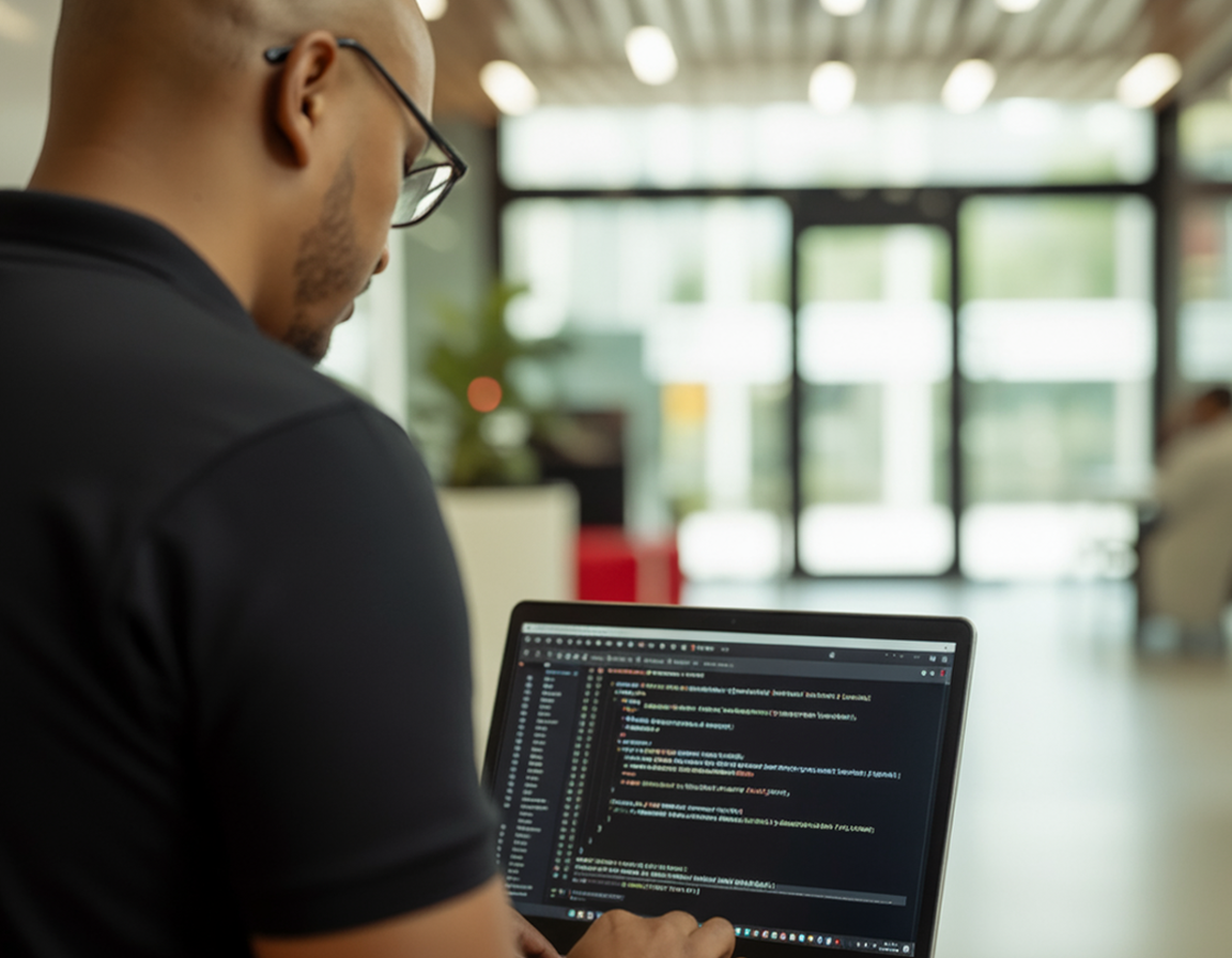 Web Development on screen